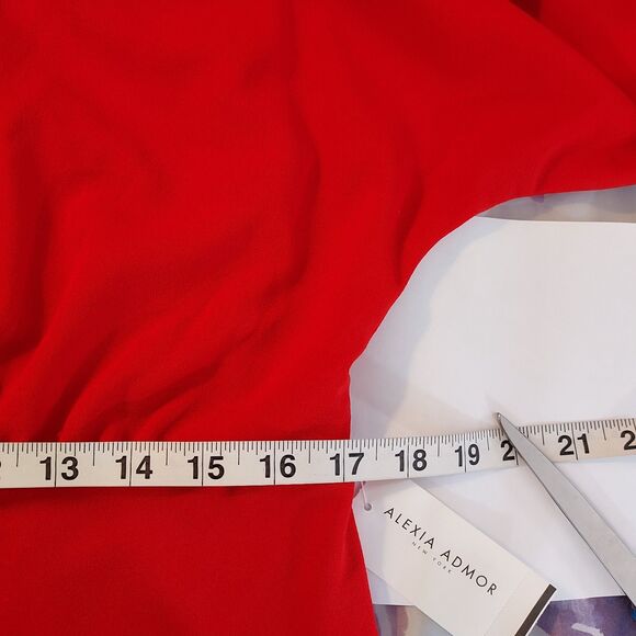 Alexia Admor Dress Womens Size XL Red Dolman Sleeve Stretch Career Cocktail NWT - Picture 13 of 15